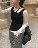 Denny Pintuck Wide Cotton Pants