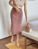 Hoyren Flap H-Line Long Skirt
