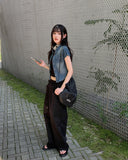 Kit Short Sleeve Snap Denim Shirt