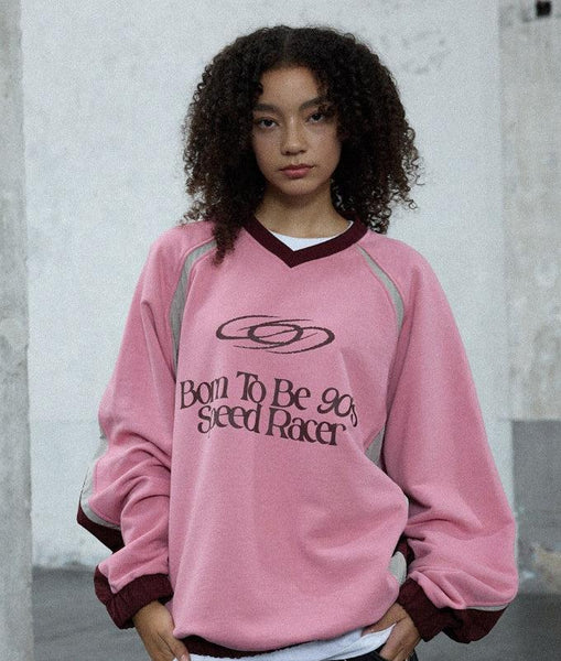 【1993studio】スピードレーサーレグランスウェットシャツ MUSINSA | 1993STUDIO Speed Racer Reglan Sweatshirt_Black