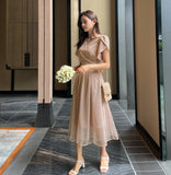 S/S Acid Puff Flare Sha One Piece