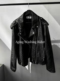 Aging Washed Rider Jacket