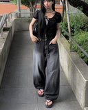 Empo Cut Washing Balloon Wide Pants