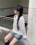Done Punching Net Loose Fit Knit