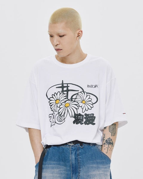 ROMANTIC CROWN ♥ TRIPLE DAISY MIXED LOGO TEE SHIRT ROMANTIC CROWN (ロマンティック クラウン) - トリプルデイジー