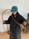 Enconi Wool Quilted Hooded Half Coat