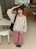 Hannew Dot Summer Sleeveless Cardigan Set