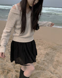 Syeoni Strap Flared Mini Skirt