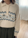 Fallen Nordic Wool Collar Knit
