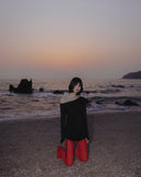 Handmade Twisted One-Shoulder Long Sleeve