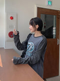 Eluki pigment color matching printing long sleeve tee