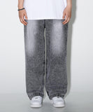 Bulky Wide Denim Pants