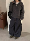 Feltani Heart Carpenter Denim Balloon Wide Pants