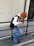 3 BUTTON CARPENTER WIDE DENIM