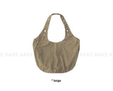 SUEDE EYELET SHOULDER BAG