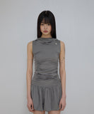Hooded High Neck Dress