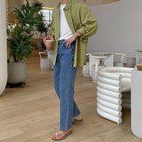 Addie linen overfit shirt
