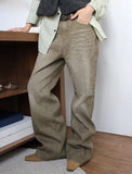 SAND CORDUROY BOOTCUT PANTS