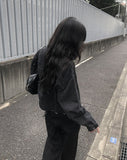 Wed Denim Crop Damage Jacket