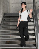 D-ring Cargo Pocket Bootcut Pants