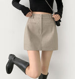 A-line Winter Mini Skirt