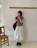 Ennew Crop Hood Short Sleeve Shirt