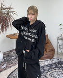 Tevi Lettering Crop Hoodie