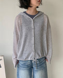 Albi Summer String Hood Cardigan