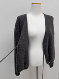 Alpaca Strap Cuffs Cardigan