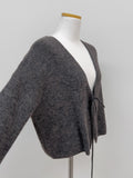 Alpaca Strap Cuffs Cardigan