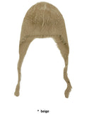 BLANC MOHAIR EAR BEANIE