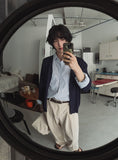 Ablik three tuck linen slacks