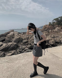 Karoo nylon-string mini skirt