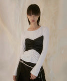Bustier Layered Long Sleeve