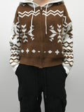 NORDIC KNIT HOODIE