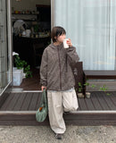 Groua Check Over Hood Windbreaker