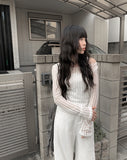 Fundy See-Through Strap Long Sleeve T-Shirt