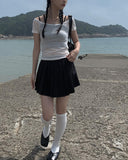Capo Pleated Mini Skirt