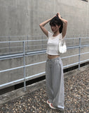 Komi Light Blue Wide Damage Denim Pants