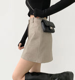A-line Winter Mini Skirt