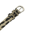 LEOPARD EYELET BELT