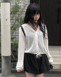 Pote Rouge Hood Strap Cardigan