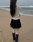Syeoni Strap Flared Mini Skirt