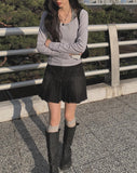 Hinari Pocket Denim Mini Skirt