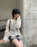 Done Punching Net Loose Fit Knit