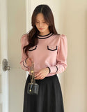Gelin color matching puff knit