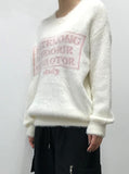 LETTERING FUR KNIT