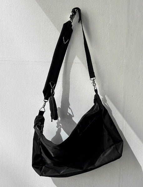 【COSYHARU】Keyring Silver & Black Crossbag COSYHARU (コシハル) - キーリングシルバー&ブラッククロス