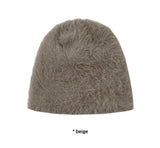 FANNING ANGORA BEANIE