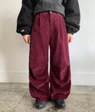 Dommel corduroy rivet parachute pants